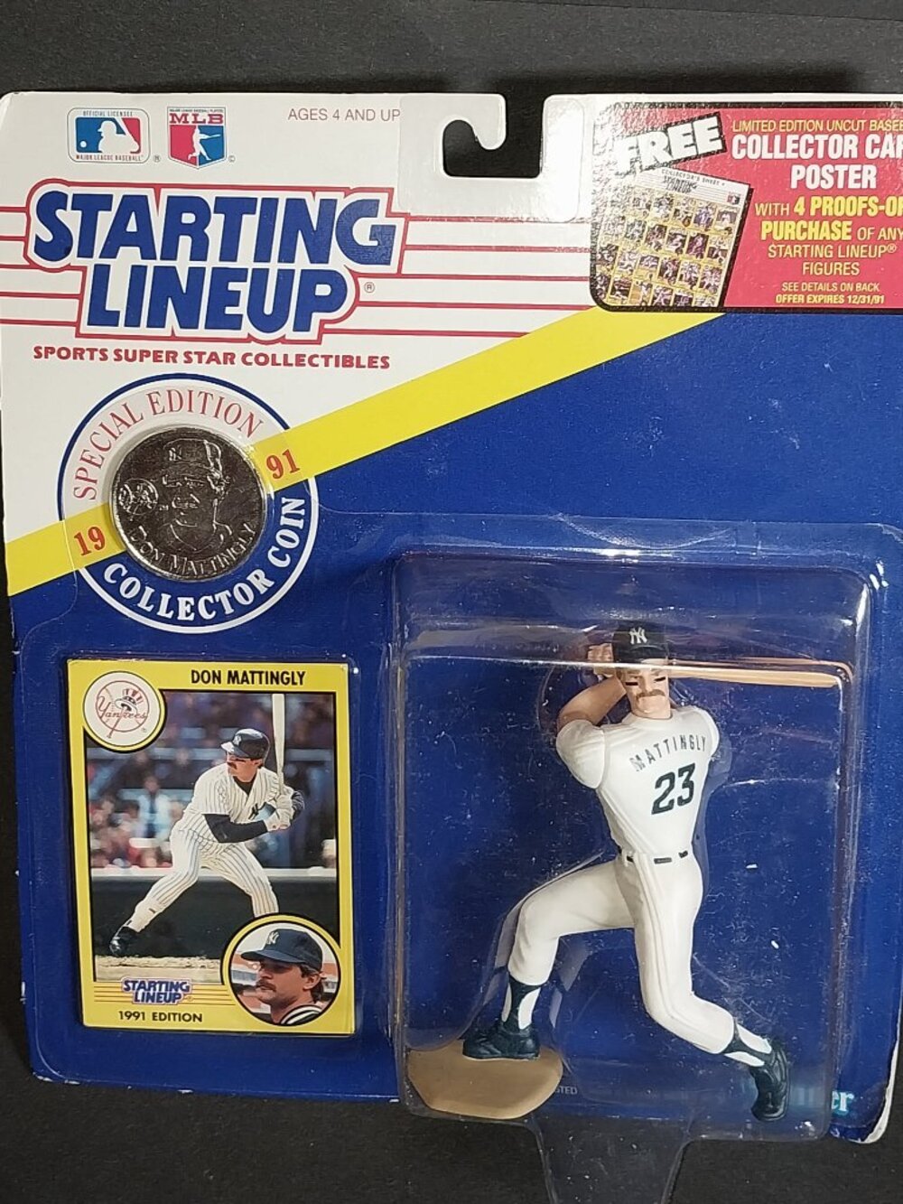 Starting Lineup MLB 1991 Edition Mattingly Figure